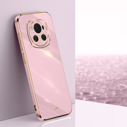 For Honor Magic6 5G XINLI Straight 6D Plating Gold Edge TPU Phone Case(Cherry Purple) - Honor Cases by XINLI | Online Shopping South Africa | PMC Jewellery | Buy Now Pay Later Mobicred