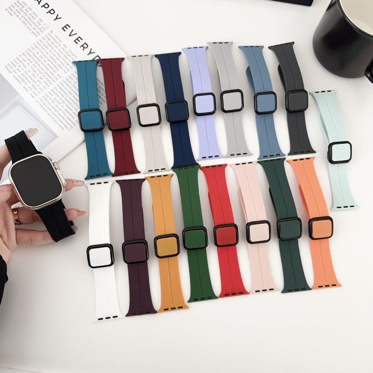 For Apple Watch 42mm Magnetic Square Buckle Silicone Watch Band(Cloud Gray) - free shipping - PMC TechLife - Order now!