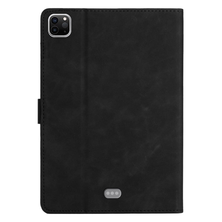 For iPad Pro 11 2024 Coconut Tree Embossed Smart Leather Tablet Case(Black) - iPad Pro 11 2024 Cases by PMC TechLife | Online Shopping South Africa | PMC TechLife | Buy Now Pay Later Mobicred