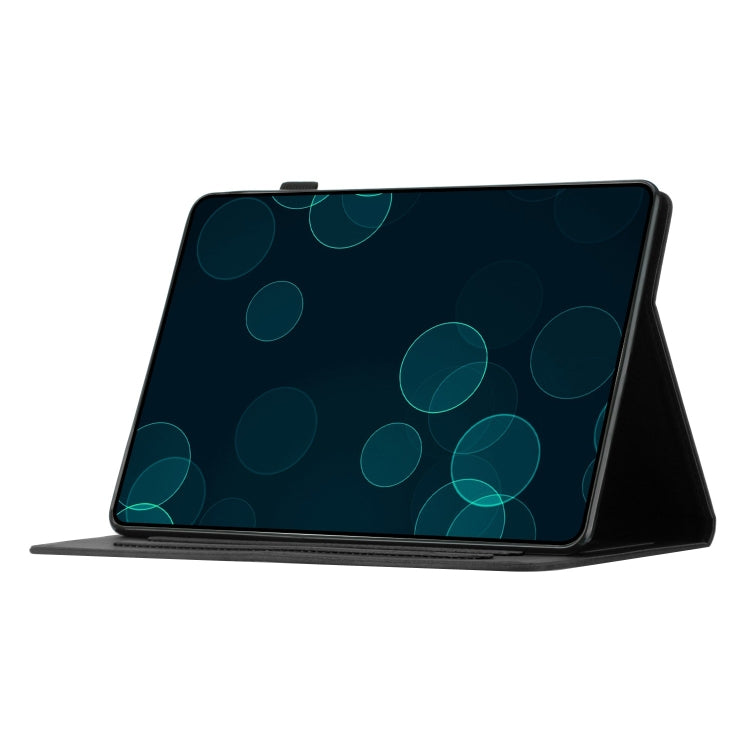 For iPad Pro 11 2024 Coconut Tree Embossed Smart Leather Tablet Case(Black) - iPad Pro 11 2024 Cases by PMC TechLife | Online Shopping South Africa | PMC TechLife | Buy Now Pay Later Mobicred