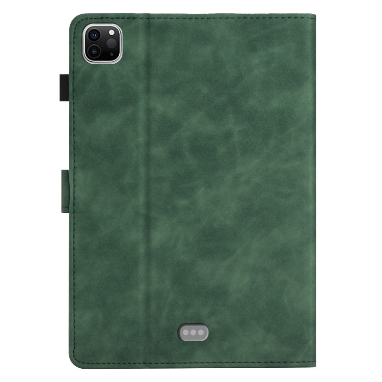 For iPad Pro 11 2024 Coconut Tree Embossed Smart Leather Tablet Case(Green) - iPad Pro 11 2024 Cases by PMC TechLife | Online Shopping South Africa | PMC TechLife | Buy Now Pay Later Mobicred
