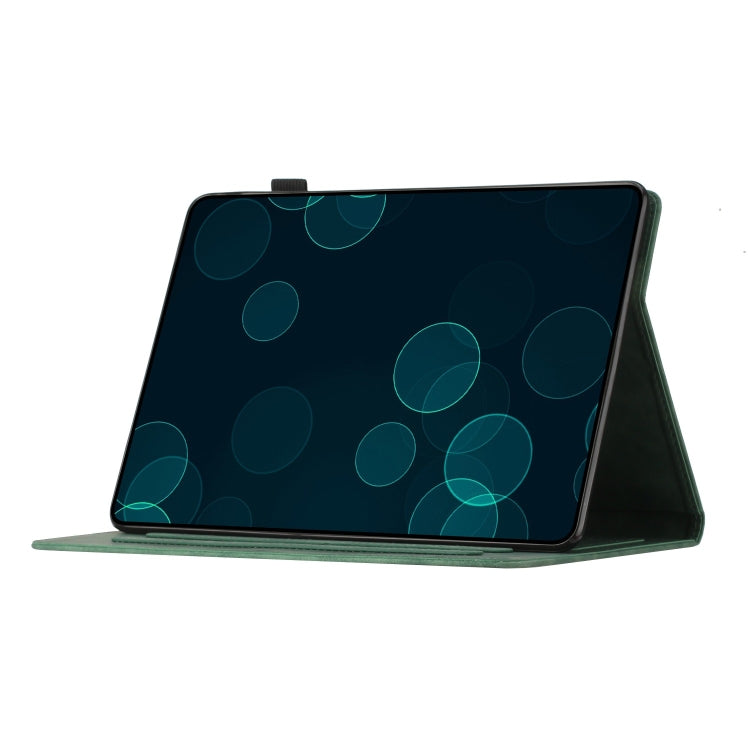 For iPad Pro 11 2024 Coconut Tree Embossed Smart Leather Tablet Case(Green) - iPad Pro 11 2024 Cases by PMC TechLife | Online Shopping South Africa | PMC TechLife | Buy Now Pay Later Mobicred