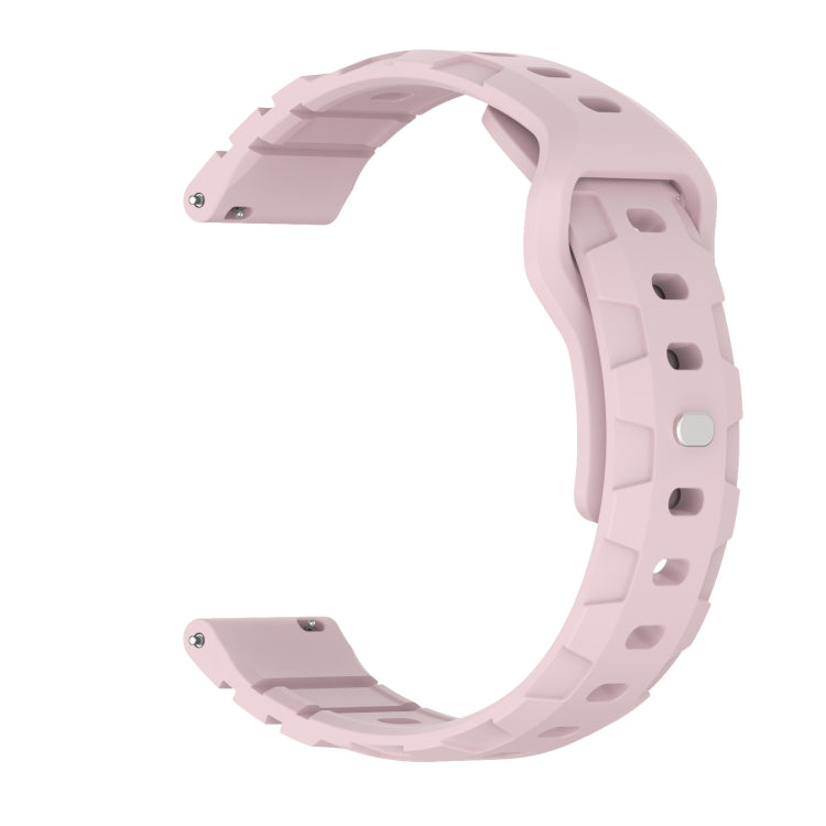 18mm Armor Silicone Watch Band(Pink) - 20mm Bands by PMC Jewellery | Online Shopping South Africa | PMC Jewellery