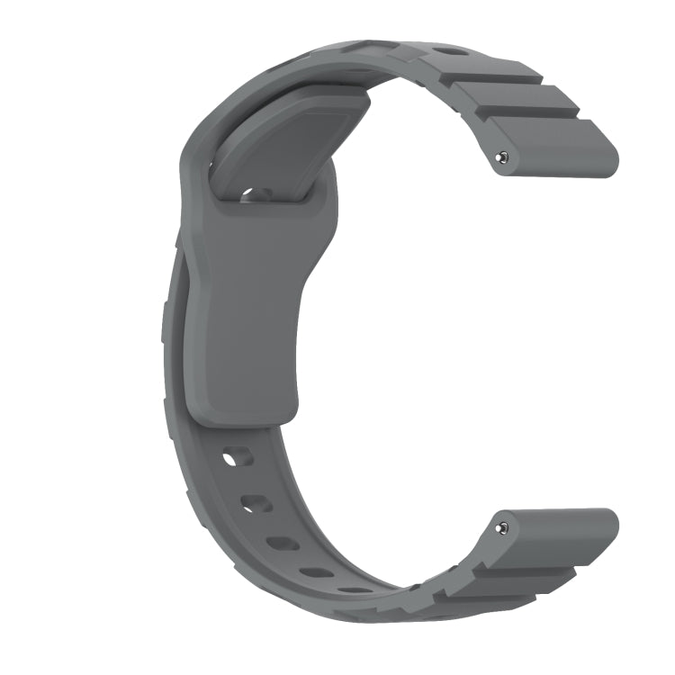 18mm Armor Silicone Watch Band(Space Grey) - 20mm Bands by PMC Jewellery | Online Shopping South Africa | PMC Jewellery