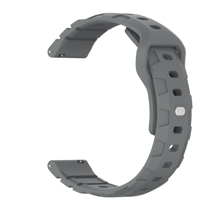 18mm Armor Silicone Watch Band(Space Grey) - 20mm Bands by PMC Jewellery | Online Shopping South Africa | PMC Jewellery