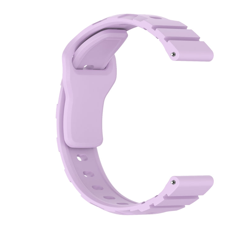 18mm Armor Silicone Watch Band(Purple) - 20mm Bands by PMC Jewellery | Online Shopping South Africa | PMC Jewellery