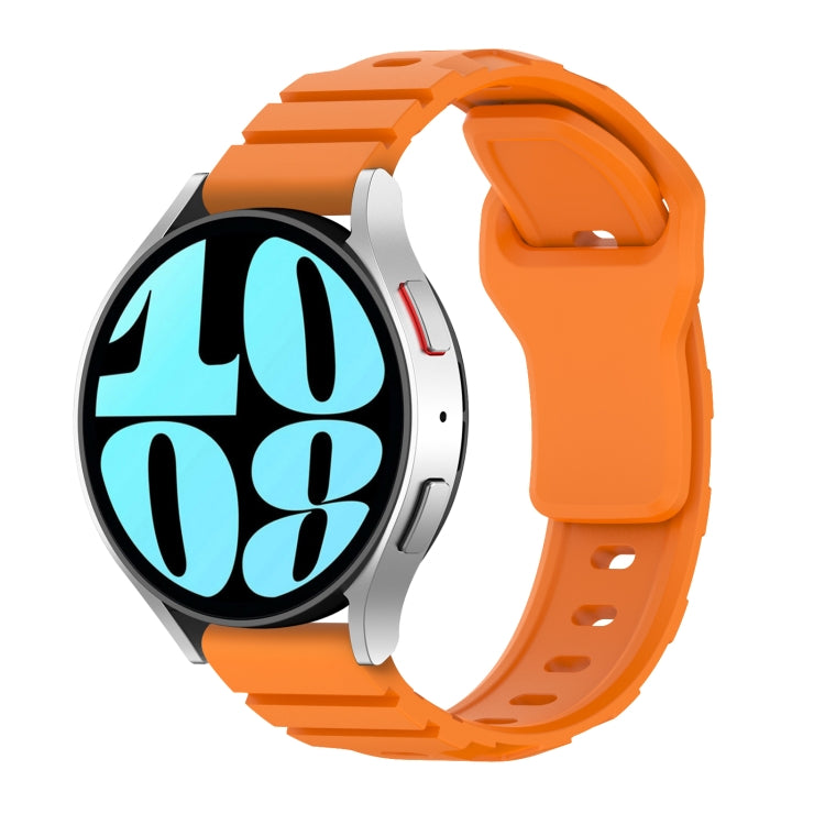 20mm Armor Silicone Watch Band(Orange) - 20mm Bands by PMC Jewellery | Online Shopping South Africa | PMC Jewellery