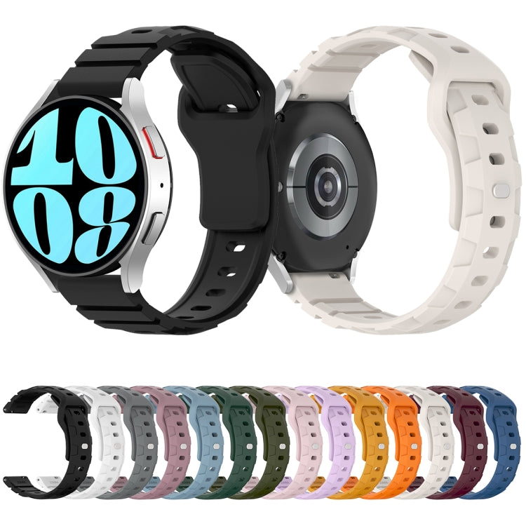 22mm Armor Silicone Watch Band(White) - 22mm Bands by PMC Jewellery | Online Shopping South Africa | PMC Jewellery