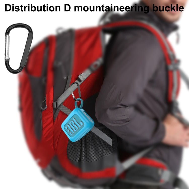 For JBL Go 4 Wireless Bluetooth Speaker Silicone Protective Case(Black) - Protective Case by PMC TechLife | Online Shopping South Africa | PMC TechLife