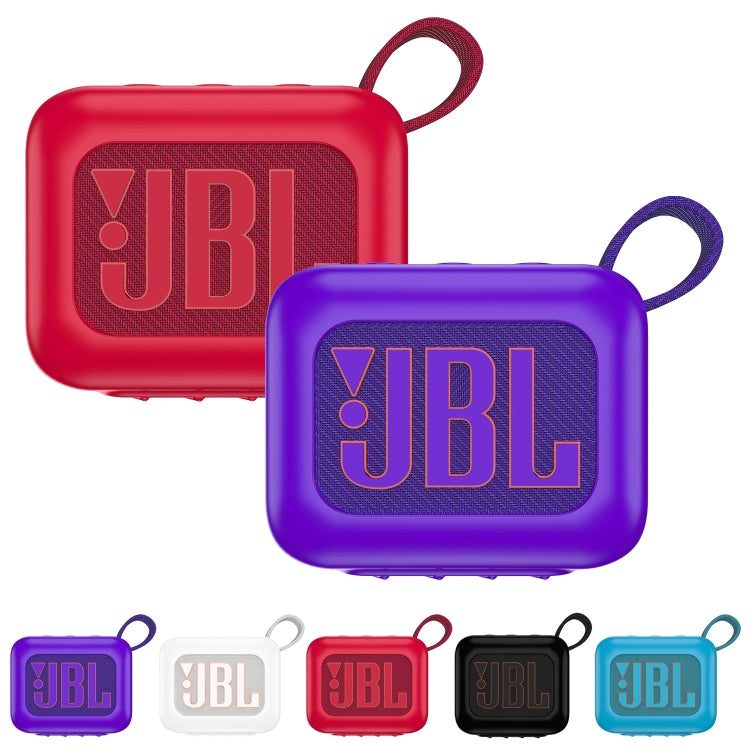 For JBL Go 4 Wireless Bluetooth Speaker Silicone Protective Case(Black) - Protective Case by PMC TechLife | Online Shopping South Africa | PMC TechLife