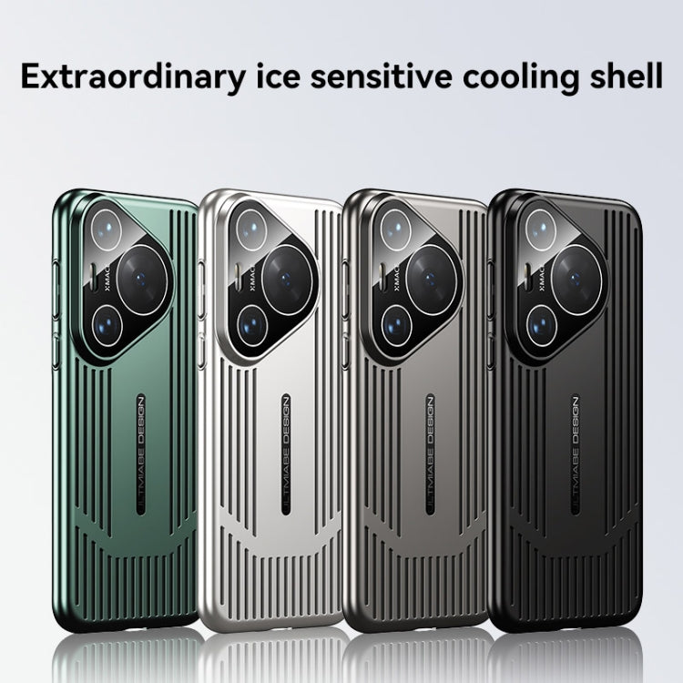 For Huawei Pura 70 Ice Sense Heat Dissipation Electroplating Frosted Phone Case(Grey) - Huawei Cases by PMC Jewellery | Online Shopping South Africa | PMC Jewellery | Buy Now Pay Later Mobicred