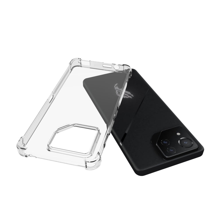 For Asus ROG Phone 8 Shockproof Non-slip Thickening TPU Phone Case(Transparent) - ASUS Cases by PMC Jewellery | Online Shopping South Africa | PMC Jewellery