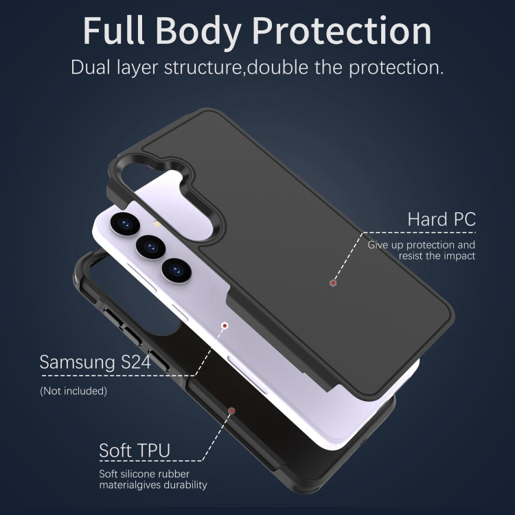 For Samsung Galaxy S24+ 5G RedPepper Armor PC Hybrid TPU Phone Case(Black) - Galaxy S24+ 5G Cases by RedPepper | Online Shopping South Africa | PMC Jewellery | Buy Now Pay Later Mobicred