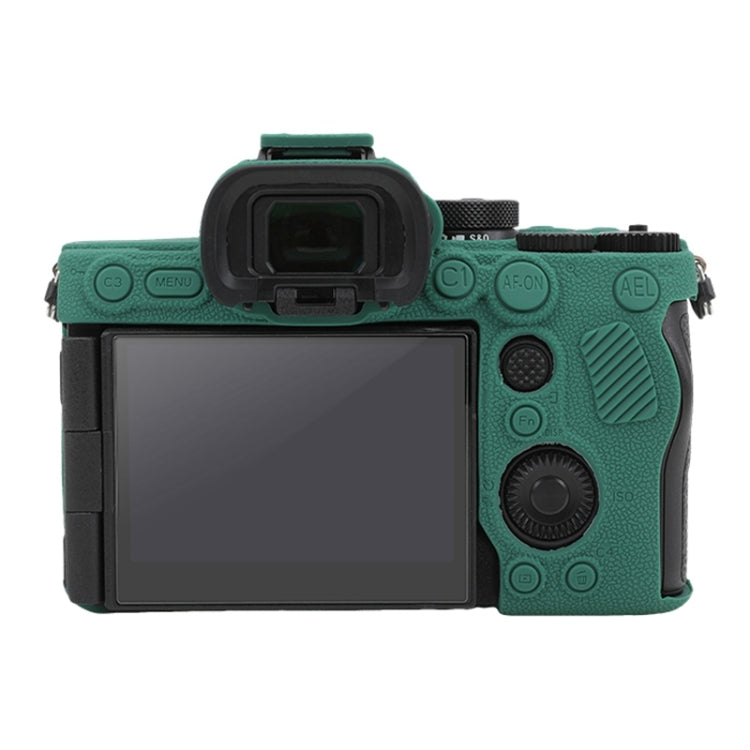 For Sony ILCE7RM5 / A7R5 Litchi Texture Soft Silicone Protective Case(Green) - free shipping - PMC TechLife - Order now!