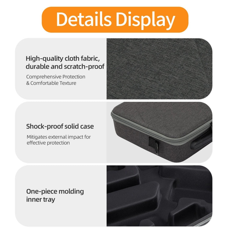 For DJI RS 4 Sunnylife Storage Case Box Suitcase(Black) -  by Sunnylife | Online Shopping South Africa | PMC TechLife | Buy Now Pay Later Mobicred