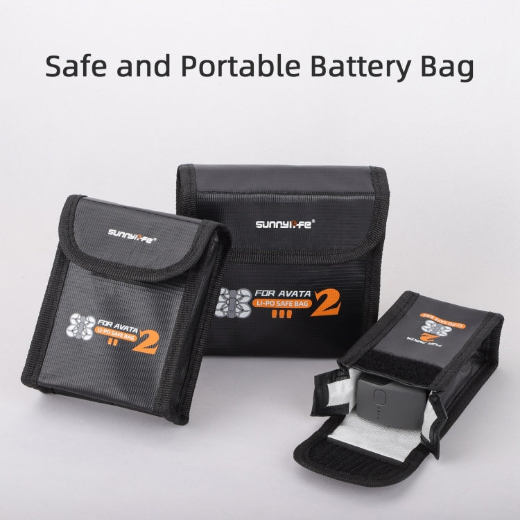 For DJI Avata 2 Sunnylife Battery Explosion-proof Safe Bag Protective Li-Po Safe Bag(For 3pcs Batteries) - Cases & Bags by Sunnylife | Online Shopping South Africa | PMC TechLife | Buy Now Pay Later Mobicred