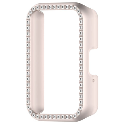 For Samsung Galaxy Fit 3 Diamond Half Pack Hollow PC Watch Protective Case(Starlight) - Watch Cases by PMC Jewellery | Online Shopping South Africa | PMC Jewellery