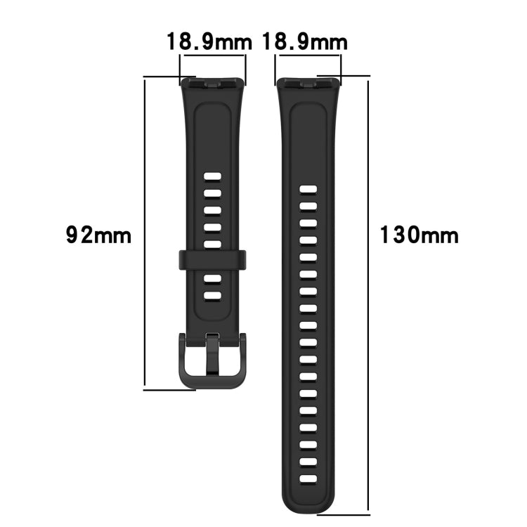 For Huawei Band 9 / 9 NFC Solid Color Colorful Buckle Silicone Watch Band(Purple) - Watch Bands by PMC TechLife | Online Shopping South Africa | PMC TechLife