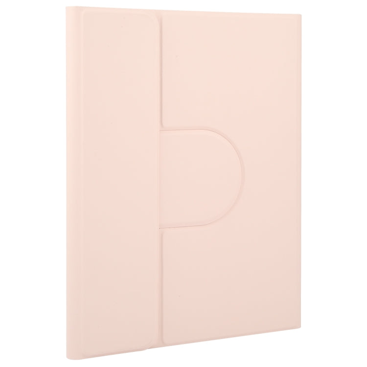 For Huawei MatePad Air 11.5 Round Button Bluetooth Keyboard Rotatable Holder Leather Case with Touchpad(Rose Gold) - Huawei Keyboard by PMC TechLife | Online Shopping South Africa | PMC TechLife