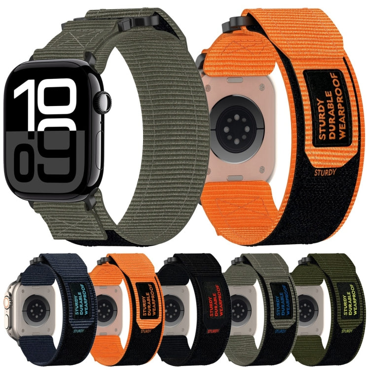 For Apple Watch Series 9 45mm Nylon Hook And Loop Fastener Watch Band(Blue) - free shipping - PMC TechLife - Order now!