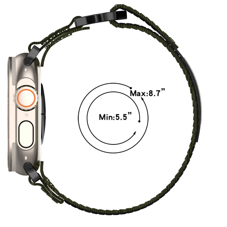 For Apple Watch Series 5 40mm Nylon Hook And Loop Fastener Watch Band(Black) - Watch Bands by PMC TechLife | Online Shopping South Africa | PMC TechLife | Buy Now Pay Later Mobicred