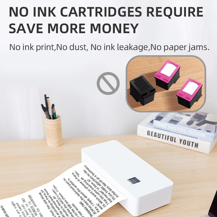 A4LE Portable Bluetooth HD Thermal Printer for Home Office Study(AU Plug) - Receipt Printers by PMC TechLife | Online Shopping South Africa | PMC TechLife | Buy Now Pay Later Mobicred