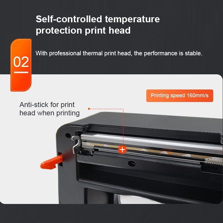 ZJ-9250 100x150mm USB Thermal Label Printer, Plug:UK Plug(White) - Printer by PMC TechLife | Online Shopping South Africa | PMC TechLife | Buy Now Pay Later Mobicred