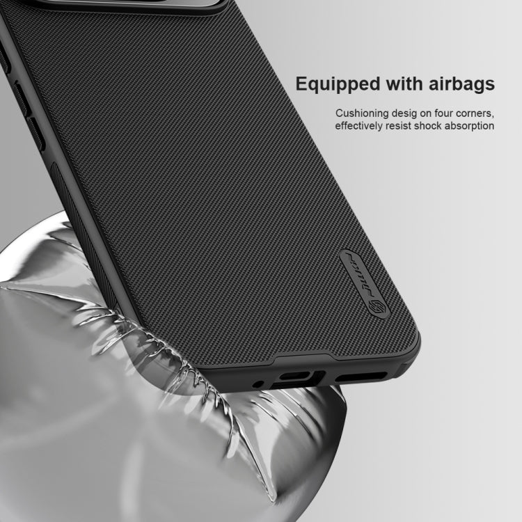 For Google Pixel 9 Pro NILLKIN Frosted Shield Pro Magnetic Phone Case(Black) - Google Cases by NILLKIN | Online Shopping South Africa | PMC Jewellery | Buy Now Pay Later Mobicred