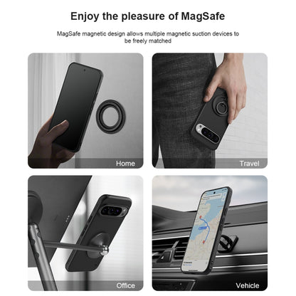 For Google Pixel 9 Pro NILLKIN Frosted Shield Pro Magnetic Phone Case(Black) - Google Cases by NILLKIN | Online Shopping South Africa | PMC Jewellery | Buy Now Pay Later Mobicred