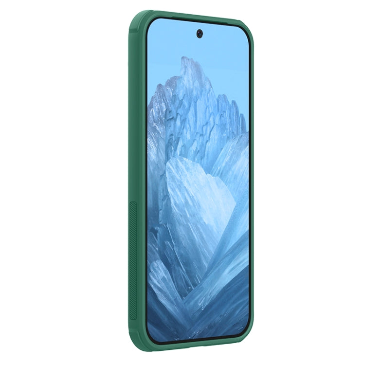 For Google Pixel 9 Pro NILLKIN Frosted Shield Pro Magnetic Phone Case(Green) - Google Cases by NILLKIN | Online Shopping South Africa | PMC Jewellery | Buy Now Pay Later Mobicred