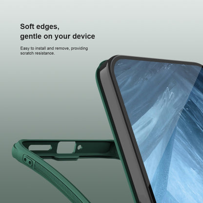 For Google Pixel 9 Pro NILLKIN Frosted Shield Pro Magnetic Phone Case(Green) - Google Cases by NILLKIN | Online Shopping South Africa | PMC Jewellery | Buy Now Pay Later Mobicred