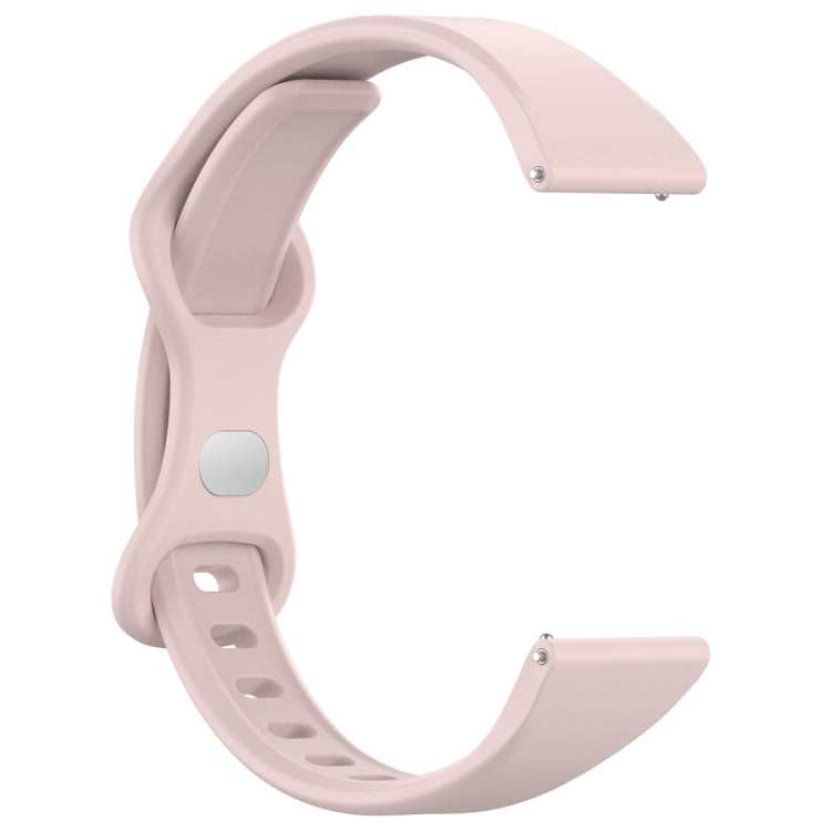 20mm Slim Reverse Buckle Silicone Watch Band(Light Pink) - 20mm Bands by PMC TechLife | Online Shopping South Africa | PMC TechLife