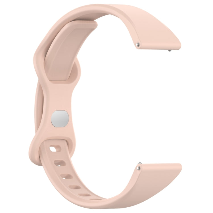 20mm Slim Reverse Buckle Silicone Watch Band(Flesh Pink) - 20mm Bands by PMC Jewellery | Online Shopping South Africa | PMC Jewellery