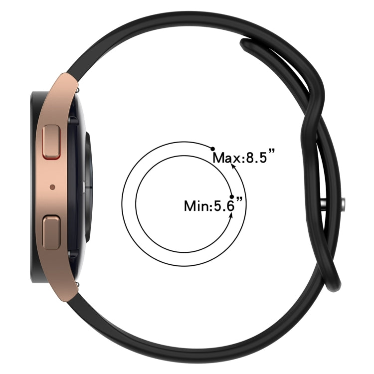 20mm Slim Reverse Buckle Silicone Watch Band(Flesh Pink) - 20mm Bands by PMC TechLife | Online Shopping South Africa | PMC TechLife