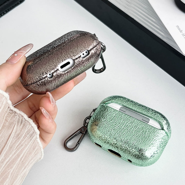 For AirPods Pro 2 Burst Leather Texture Bluetooth Earphone Protective Case(Rose Gold) - For AirPods Pro 2 by PMC Jewellery | Online Shopping South Africa | PMC Jewellery | Buy Now Pay Later Mobicred