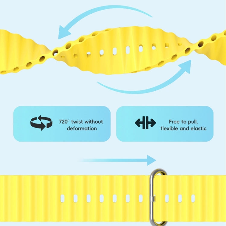 For Apple Watch Series 2 42mm ZGA Ocean Silicone Watch Band(Red) - Watch Bands by ZGA | Online Shopping South Africa | PMC TechLife | Buy Now Pay Later Mobicred