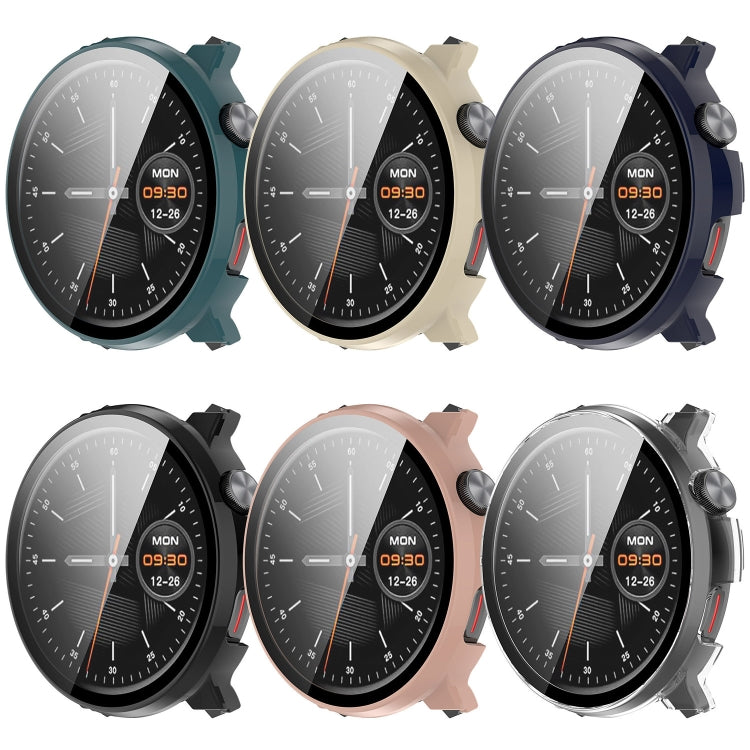 For Xiaomi Mibro Watch Lite 2 PC + Tempered Film Integrated Watch Protective Case(Ivory White) - Watch Cases by PMC TechLife | Online Shopping South Africa | PMC TechLife