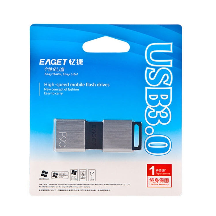 EAGET F90 256G USB 3.0 Interface Metal Flash U Disk - USB Flash Drives by EAGET | Online Shopping South Africa | PMC Jewellery | Buy Now Pay Later Mobicred