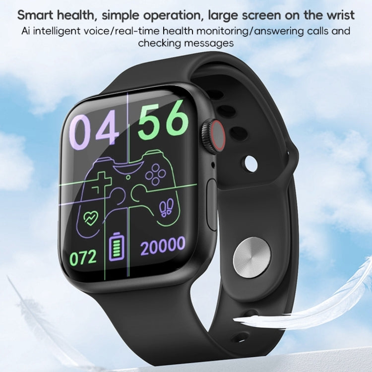 ZGA W01 1.86 inch Screen Seconds Hand BT Call Smart Watch, Support Heart Rate / AI Voice Assistant / Sedentary Reminder(Black) - Smart Watches by ZGA | Online Shopping South Africa | PMC Jewellery | Buy Now Pay Later Mobicred