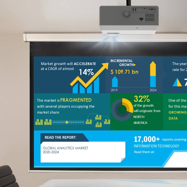 D4000 1080P HD Home Portable LED Projector(US Plug) - LED Projector by PMC TechLife | Online Shopping South Africa | PMC TechLife | Buy Now Pay Later Mobicred