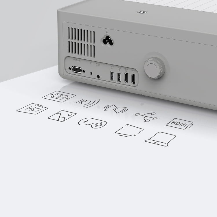 D4000 1080P HD Home Portable LED Projector(AU Plug) - LED Projector by PMC TechLife | Online Shopping South Africa | PMC TechLife | Buy Now Pay Later Mobicred