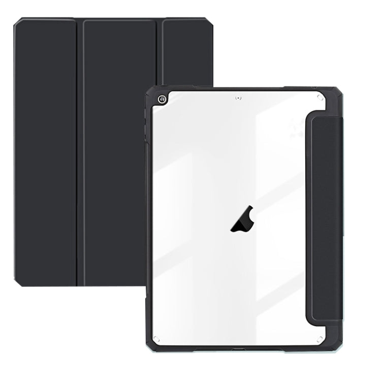For iPad 10.2 2021/2020/2019 ZGA Tri-Fold Voltage Smart Leather Tablet Case(Black) - free shipping - PMc TechLife - Order now!