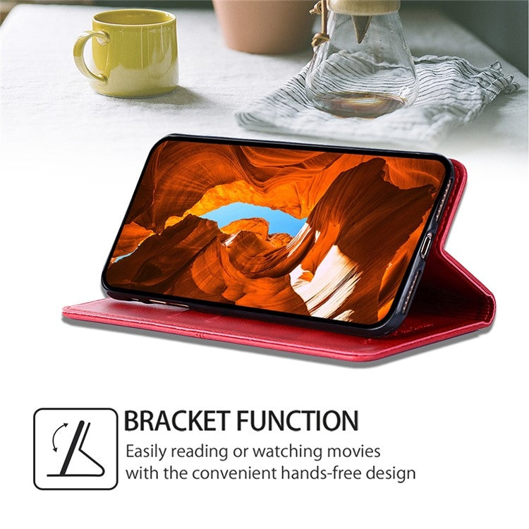 For Motorola Edge 5G 2024 Cow Texture Magnetic Leather Phone Case(Red) - Motorola Cases by PMC Jewellery | Online Shopping South Africa | PMC Jewellery | Buy Now Pay Later Mobicred