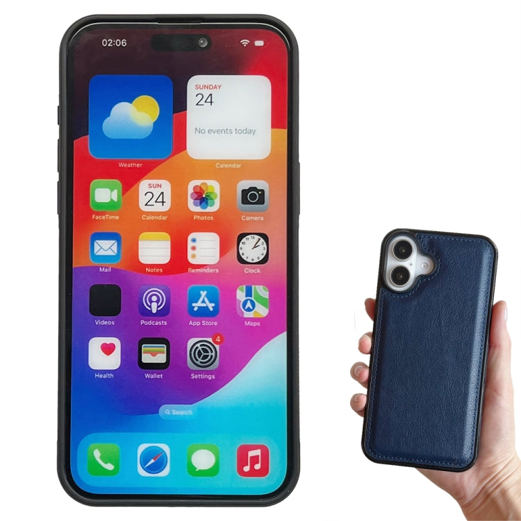 For iPhone 16 Plus Multifunctional 7-Cards Wallet Leather Phone Case(Royal Blue) - free shipping - PMC Jewellery - Order now!