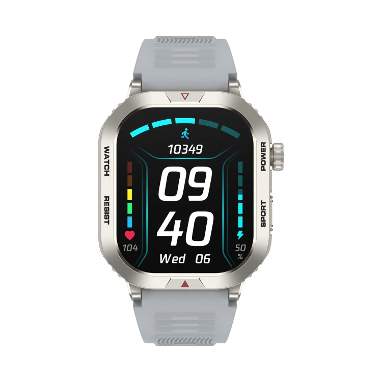 ZW66 2.01 inch BT5.1 Fitness Wellness Smart Watch, Support Bluetooth Call / Sleep / Blood Oxygen / Heart Rate / Blood Pressure Health Monitor(Silver) - Android Watch by PMC Jewellery | Online Shopping South Africa | PMC Jewellery | Buy Now Pay Later Mobicred