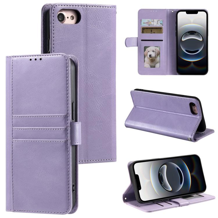 For iPhone 16e Simple 6-Card Wallet Leather Phone Case(Purple) - free shipping - PMC TechLife - Order now!