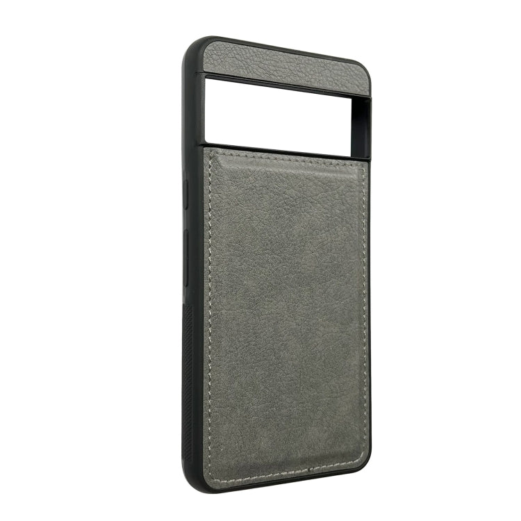 For Google Pixel 9 / Pixel 9 Pro Cowhide Texture Back Cover Phone Case(Grey) - Google Cases by PMC TechLife | Online Shopping South Africa | PMC TechLife | Buy Now Pay Later Mobicred