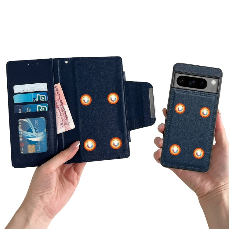 For Google Pixel 9 Pro XL Multifunctional 7-Card Wallet Leather Phone Case(Royal Blue) - Google Cases by PMC TechLife | Online Shopping South Africa | PMC TechLife | Buy Now Pay Later Mobicred
