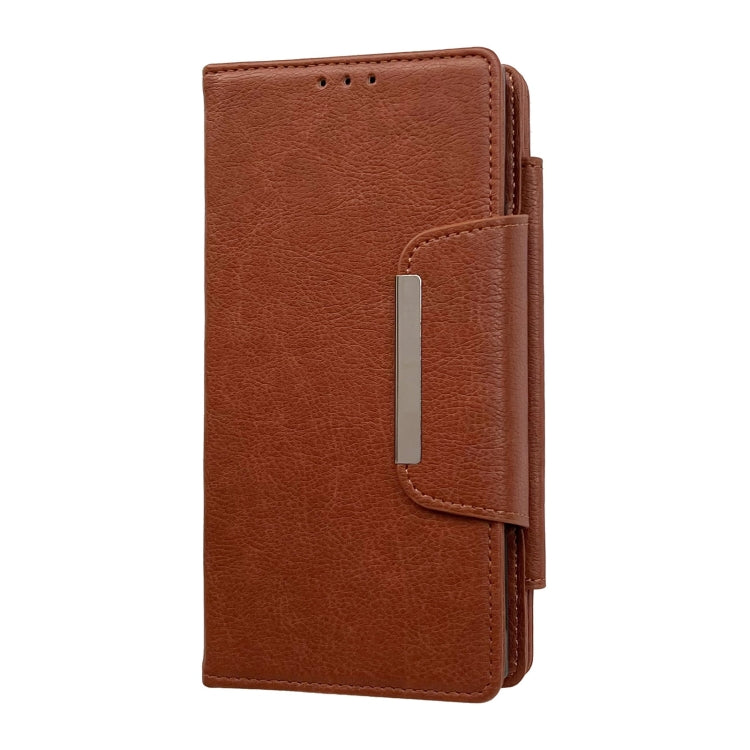 For Google Pixel 9 Pro XL Multifunctional 7-Card Wallet Leather Phone Case(Brown) - Google Cases by PMC TechLife | Online Shopping South Africa | PMC TechLife | Buy Now Pay Later Mobicred