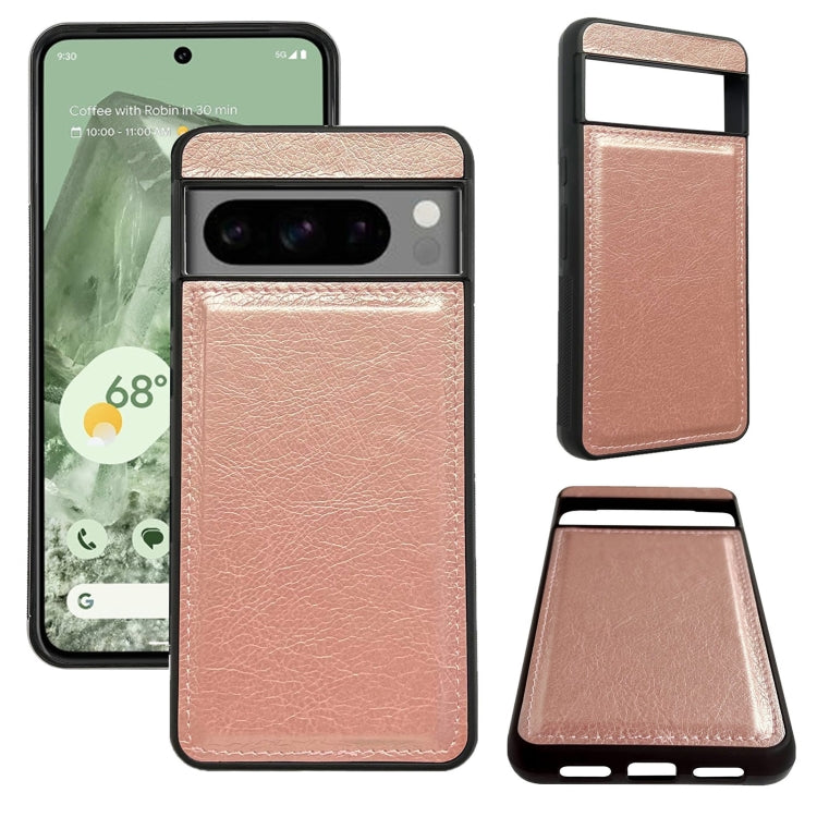 For Google Pixel 8 Pro Multifunctional 7-Card Wallet Leather Phone Case(Rose Gold) - Google Cases by PMC TechLife | Online Shopping South Africa | PMC TechLife | Buy Now Pay Later Mobicred